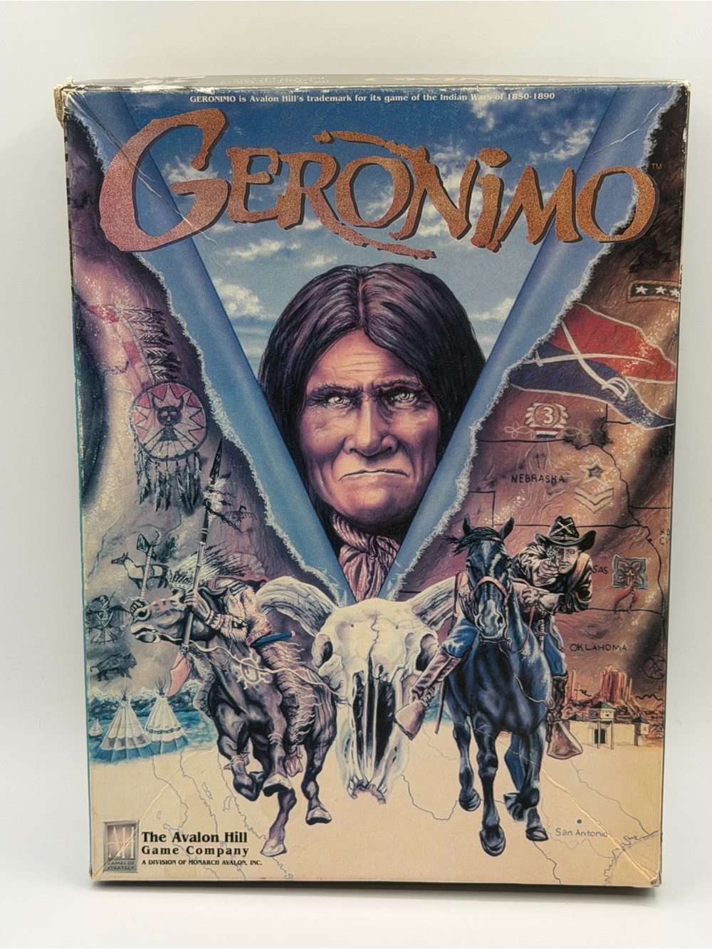 Geronimo Game Board Game Avalon Hill Indian Wars 1850-1890 (1995) Complete Set
